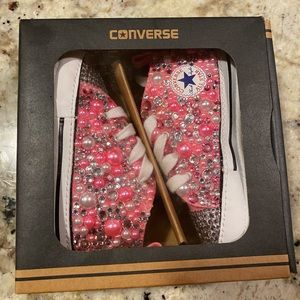 Bling Converse Crib Shoes with Onesie